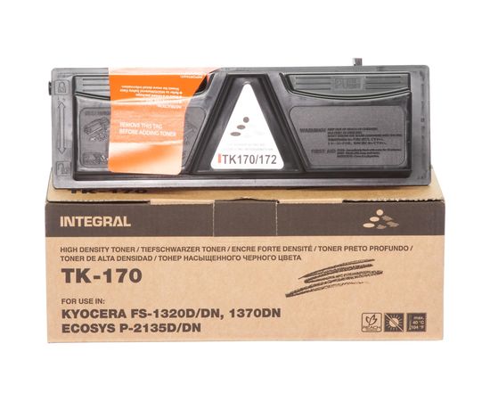 Купить Туба с тонером Integral для Kyocera-Mita FS-1320D/1370DN аналог TK170/TK172 Black 240г (12100054C) с чипом по лучшей цене