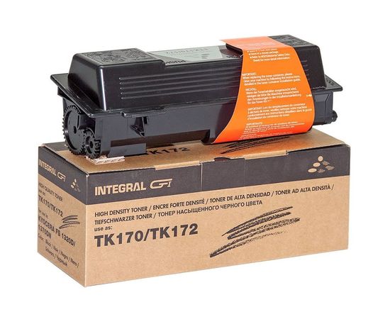 Купить Туба с тонером Integral для Kyocera-Mita FS-1320D/1370DN аналог TK170/TK172 Black 240г (12100054C) с чипом по лучшей цене