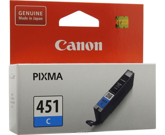 Купить Картридж Canon для Pixma MG5440/MG6340/iP7240 CLI-451C Cyan (6524B001) по лучшей цене