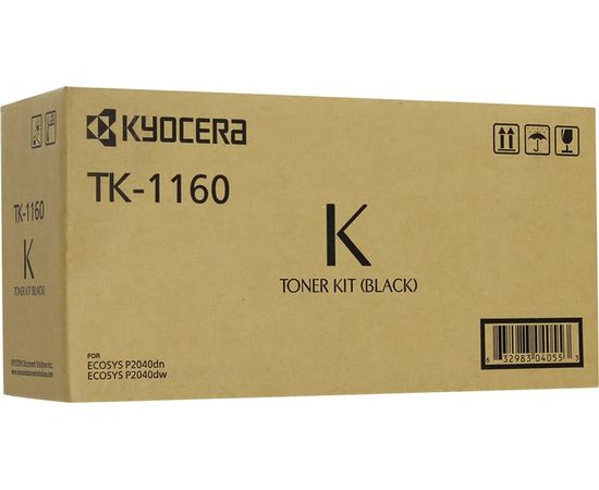 Купить Туба с тонером KYOCERA TK-1160 для P2040dn/P2040dw 7200 копий Black (1T02RY0NL0) по лучшей цене