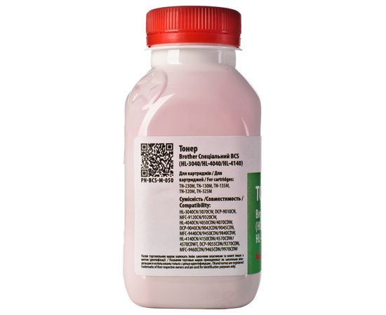 Купить Тонер Brother специальный BCS HL-3040 флакон, 50 г, пурпурный Patron (PN-BCS-M-050) по лучшей цене