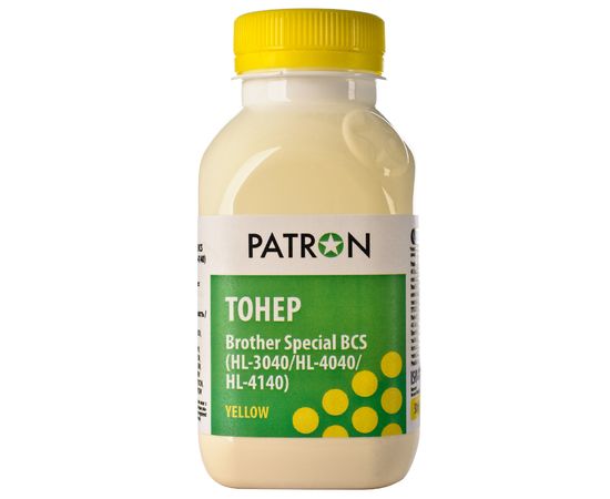 Купить Тонер Brother специальный BCS HL-3040 флакон, 50 г, желтый Patron (PN-BCS-Y-050) по лучшей цене