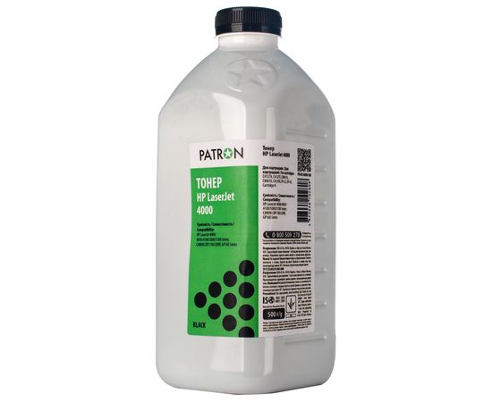 Купить Тонер HP LJ 4000 флакон, 500 г Patron (PN-HLJ4000-500) по лучшей цене
