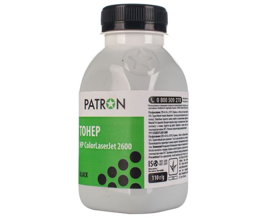 Купить Тонер HP CLJ 2600 флакон, 110 г, черный Patron (PN-HCLJ2600-B-110) по лучшей цене