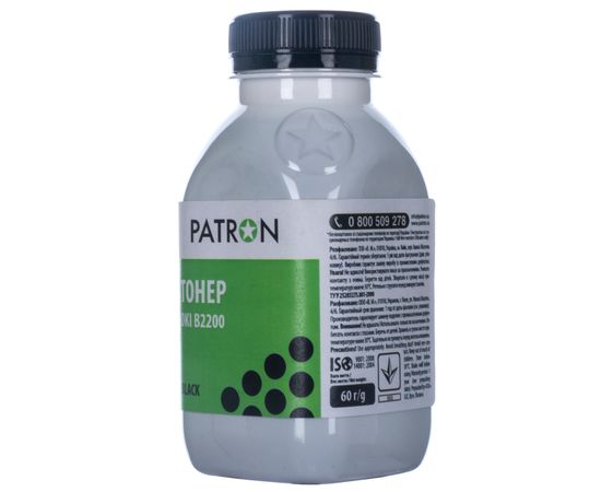 Купить Тонер Oki B2200 флакон, 60 г Patron (PN-OB2200-060) по лучшей цене