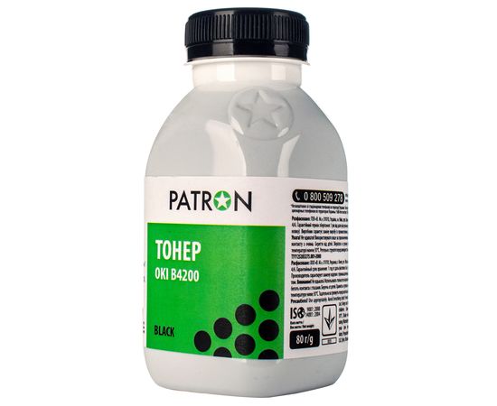 Купить Тонер Oki B4200 флакон, 80 г Patron (PN-OB4200-080) по лучшей цене