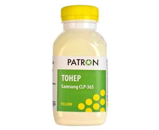 Купить Тонер Samsung CLP-365 флакон, 40 г, желтый Patron (PN-SCLP365-Y-040) по лучшей цене