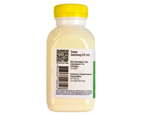 Купить Тонер Samsung CLP-365 флакон, 40 г, желтый Patron (PN-SCLP365-Y-040) по лучшей цене