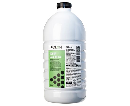 Купить Тонер Sharp AR-160 флакон, 610 г Patron (PN-SHAR160-610) по лучшей цене