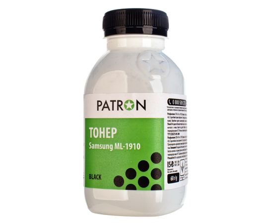 Купить Тонер Samsung ML-1910 флакон, 60 г Patron (PN-SML1910-060) по лучшей цене