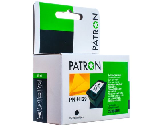 Купить Картридж совместимый HP 129 (C9364HE) 13 мл, черный Patron (PN-H129) по лучшей цене
