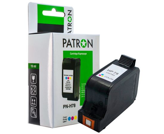 Купить Картридж совместимый HP 78 (C6578DE) 19 мл, 3-х цветный Patron (PN-H78) по лучшей цене