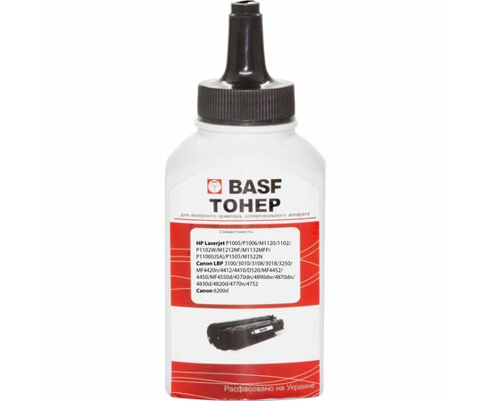 Купить Тонер BASF для HP LJ P1005/1006/1505/M1120/1522 бутль 100г Black (BASF-BT-HP1005-100) по лучшей цене