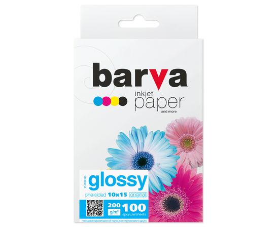 Купить Фотобумага глянцевая 200 г/м2, 10x15, 100 л Original Barva (IP-C200-125) по лучшей цене