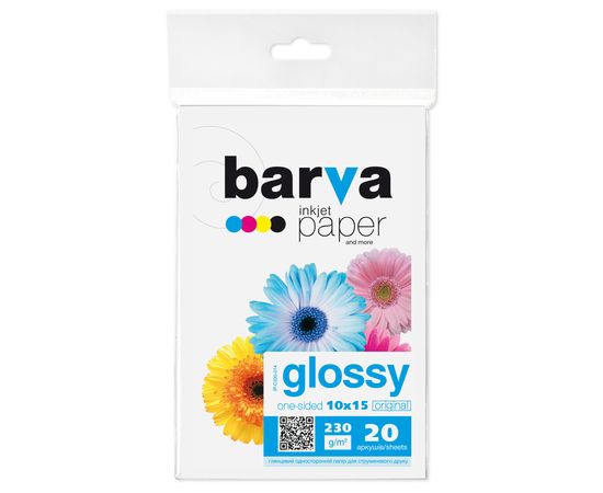 Купить Фотобумага глянцевая 230 г/м2, 10x15, 20 л Original Barva (IP-C230-014) по лучшей цене