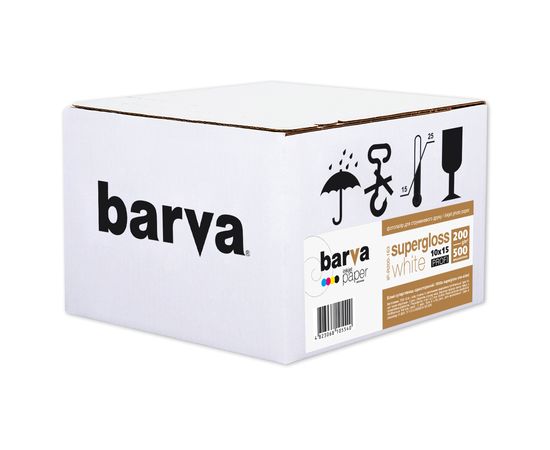 Купить Фотобумага белый суперглянец 200 г/м2, 10x15, 500 л Profi Barva (IP-R200-163) по лучшей цене
