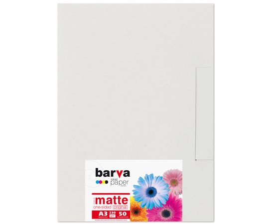 Купить Фотобумага матовая 230 г/м2, A3, 50 л Original Barva (IP-A230-123) по лучшей цене