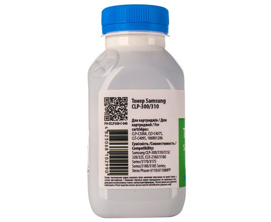 Купить Тонер Samsung CLP-300/CLP-310 флакон, 40 г, голубой Patron (PN-SCLP300-C-040) по лучшей цене