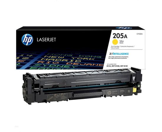 Купить Картридж тонерный HP 205A для LJ M180n/M181fw 900 копий Yellow (CF532A) по лучшей цене