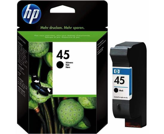 Купить Картридж HP для DJ 850C/1100C/1600C HP 45 Black (51645AE) по лучшей цене
