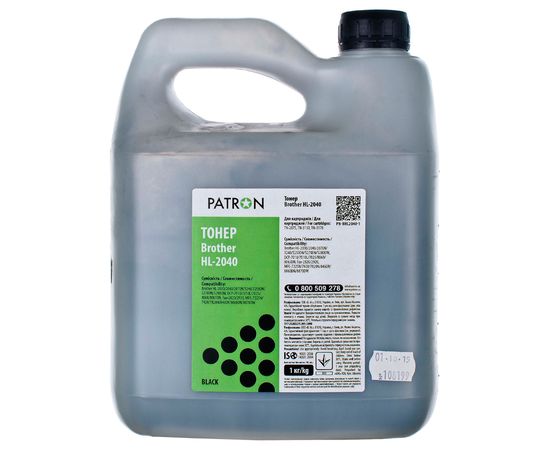 Купить Тонер Brother HL-2040 флакон, 1 кг Patron (PN-BHL2040-1) по лучшей цене