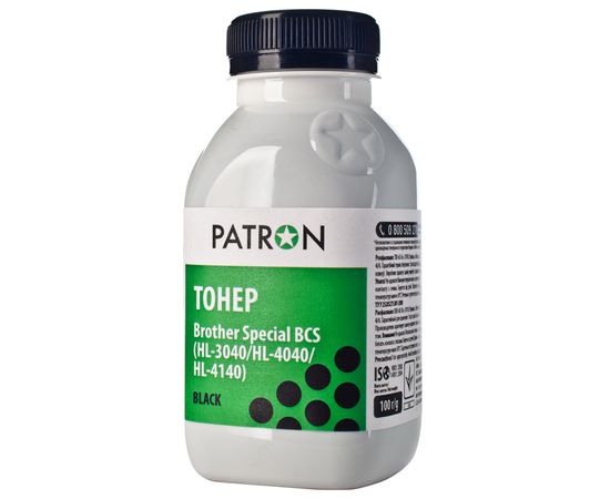 Купить Тонер Brother специальный BCS HL-3040 флакон, 100 г, черный Patron (PN-BCS-B-100) по лучшей цене