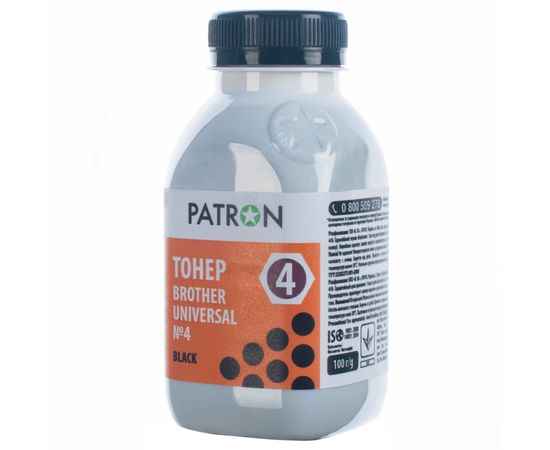 Купить Тонер Brother универсальный №4 флакон, 100 г Patron (PN-BU4-100) по лучшей цене