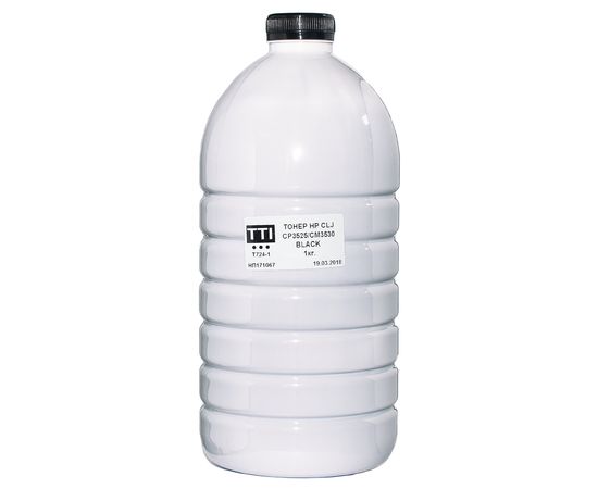 Купить Тонер HP CLJ CP3525 флакон, 1 кг, черный TTI (TSM-T724-1-1) по лучшей цене