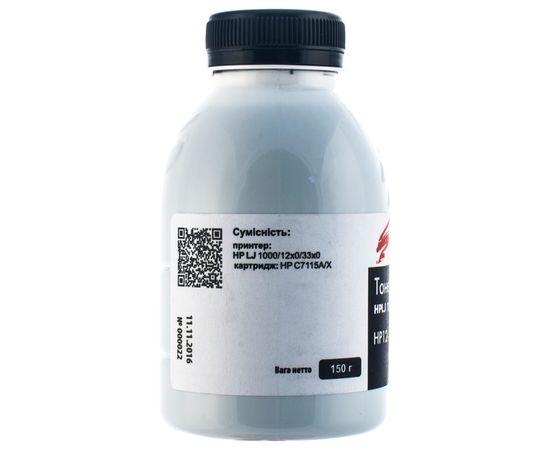 Купить Тонер HP LJ 1200 флакон, 150 г SCC (HP12-150B-P) по лучшей цене