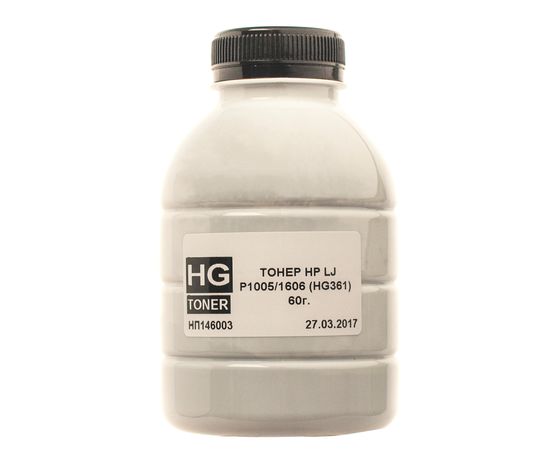 Купить Тонер HP LJ P1005 флакон, 60 г HG toner (TSM-HG361-060) по лучшей цене