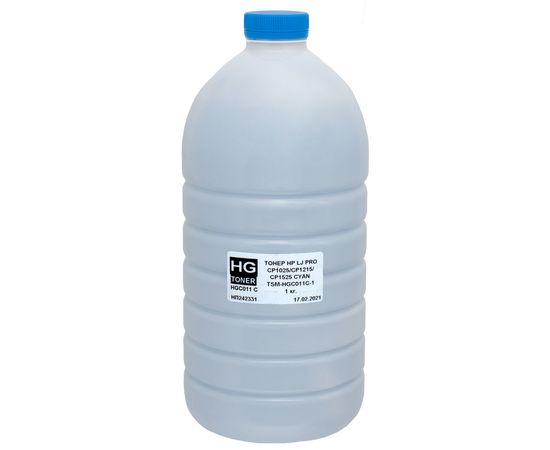 Купить Тонер HP LJ Pro CP1025 флакон, 1 кг, голубой HG toner (TSM-HGC011C-1) по лучшей цене