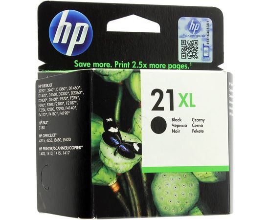 Купить Картридж HP для DJ 3920/F4100/F5200 HP №21XL Black (C9351CE) повышенной емкости по лучшей цене