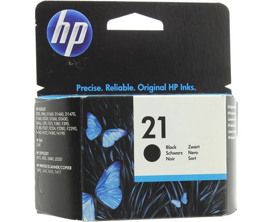Купить Картридж HP для DJ 3920/F4100/F5200 HP 21 Black (C9351AE) по лучшей цене