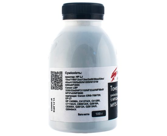 Купить Тонер HP универсальный MPT5 флакон, 100 г SCC (MPT5-100B-P) по лучшей цене