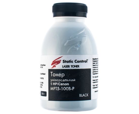 Купить Тонер HP универсальный MPT5 флакон, 100 г SCC (MPT5-100B-P) по лучшей цене