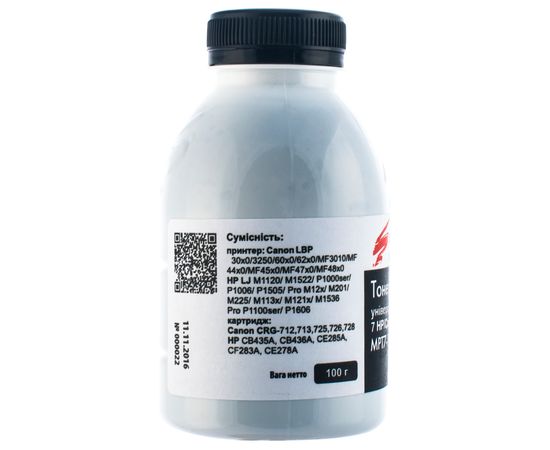 Купить Тонер HP универсальный MPT7 флакон, 100 г SCC (MPT7-100B-P) по лучшей цене