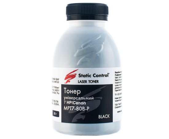 Купить Тонер HP универсальный MPT7 флакон, 80 г SCC (MPT7-80B-P) по лучшей цене