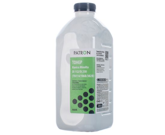 Купить Тонер Konica Minolta Di 152 флакон, 410 г Patron (PN-MDI152-410) по лучшей цене