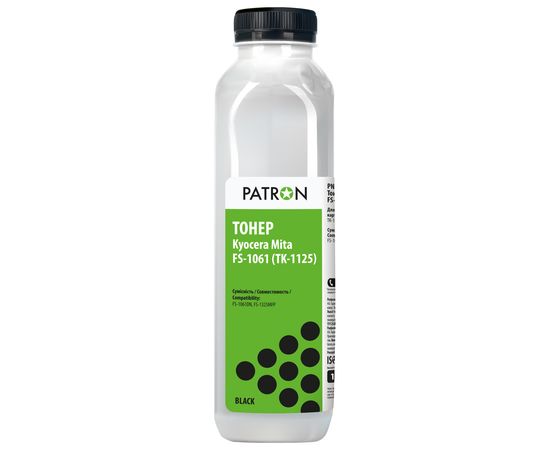 Купить Тонер Kyocera Mita FS-1061 флакон, 125 г Patron (PN-KFS1061-125) по лучшей цене