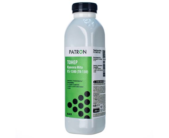 Купить Тонер Kyocera Mita FS-1300 флакон, 280 г Patron (PN-KFS1300-280) по лучшей цене