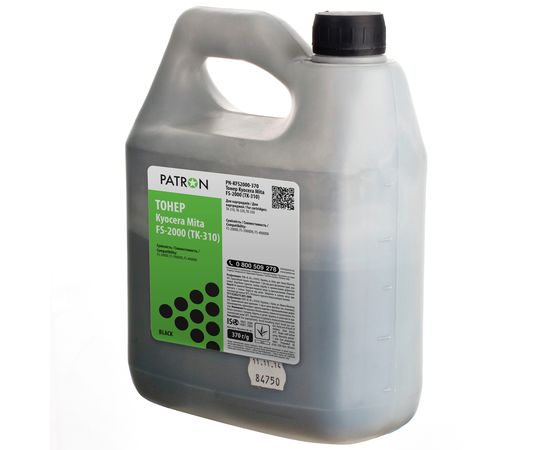 Купить Тонер Kyocera Mita FS-2000 флакон, 370 г Patron (PN-KFS2000-370) по лучшей цене