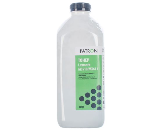 Купить Тонер Lexmark MS510/MX611 флакон, 520 г Patron (PN-LMS510-520) по лучшей цене