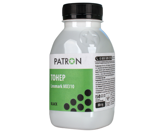 Купить Тонер Lexmark MX310 флакон, 80 г Patron (PN-LMX310-080) по лучшей цене