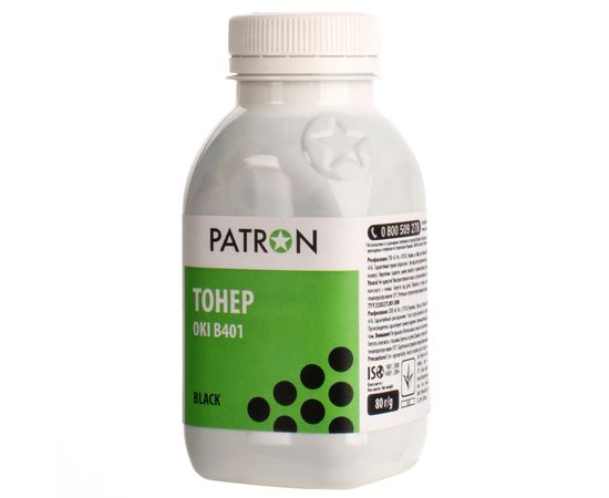 Купить Тонер Oki B401 флакон, 80 г Patron (PN-OB401-080) по лучшей цене