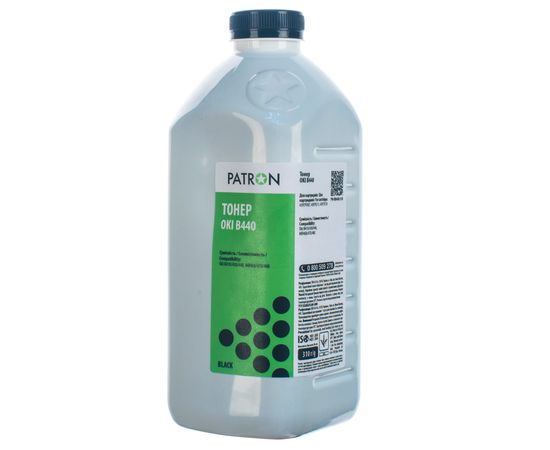 Купить Тонер Oki B440 флакон, 310 г Patron (PN-OB440-310) по лучшей цене
