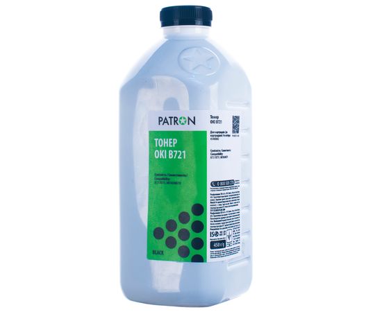 Купить Тонер Oki B721 флакон, 450 г Patron (PN-OB721-450) по лучшей цене