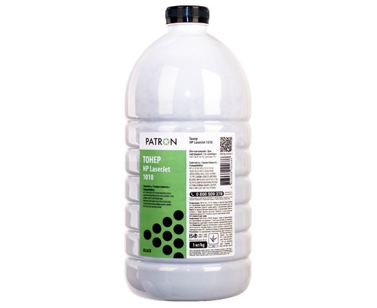 Купить Тонер HP LJ 1010 флакон, 1 кг Patron (PN-HLJ1010-1) по лучшей цене