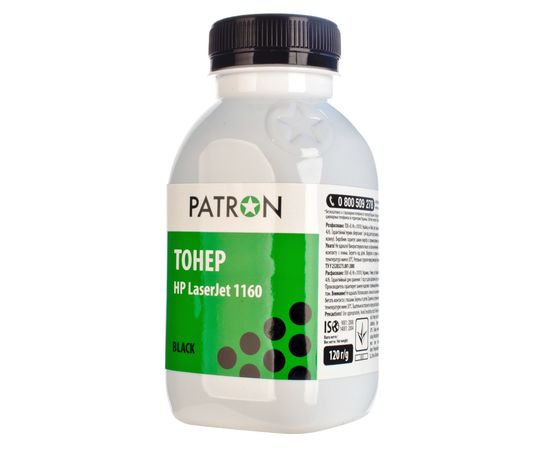 Купить Тонер HP LJ 1160 флакон, 120 г Patron (PN-HLJ1160-120) по лучшей цене