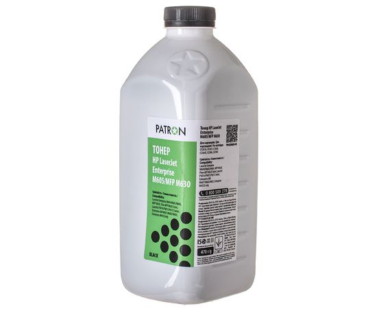 Купить Тонер HP LJ Enterprise M605/MFP M630 флакон, 470 г Patron (PN-HLJEM605-470) по лучшей цене