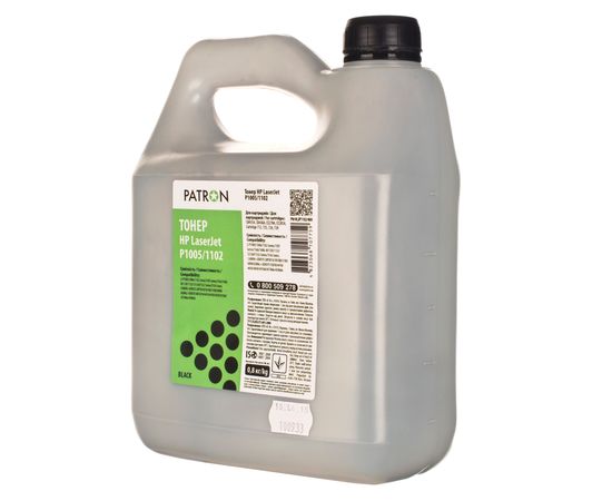 Купить Тонер HP LJ P1005/P1102 флакон, 0,8 кг Patron (PN-HLJP1102-800) по лучшей цене
